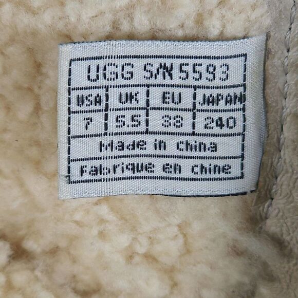 UGG Women's Gisselle US 7 Black Suede Zip Up Wedge Heel Ankle Boot 5593 - Picture 12 of 12